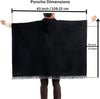 QISU Llama Loft Poncho, Alpaca Wool Poncho, Western Style, Unique and Handmade in Ecuador, Thick, Warm and Alpaca Wool Poncho, Size 43 X 70 Inches Rectangular, Lightweight and Soft, Made in Ecuador - QISU