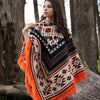 QISU Inca Essence Poncho, Alpaca Wool Poncho, Western Style, Unique and Handmade in Ecuador, Thick, Warm and Alpaca Wool Poncho, Size 31”x31” Inches Rectangular, Lightweight and Soft, Made in Ecuador - QISU