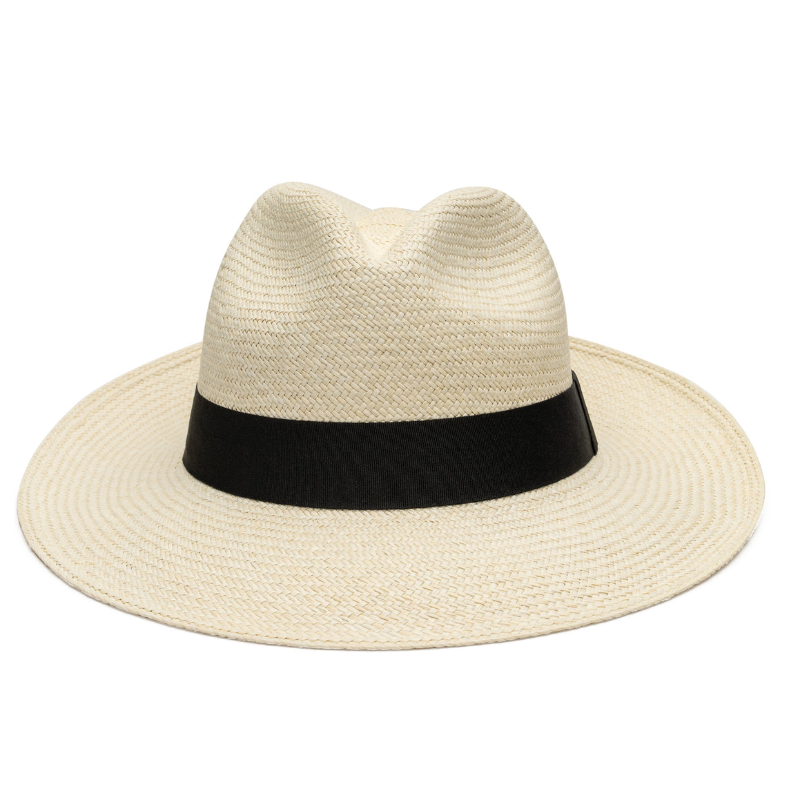 Panama Straw Blue Fedora Hat | Ronnel, X-Small (54cm)